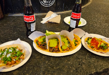 Los Tacos No. 1 signature dishes Carne Asada
Adobada
Chips Y Guacamole